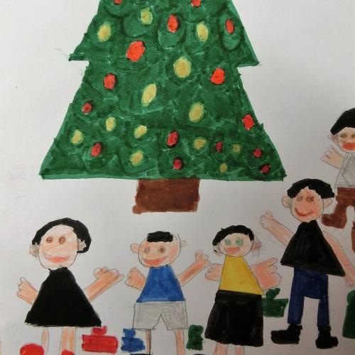 Weihnachtliche Zeichnungen