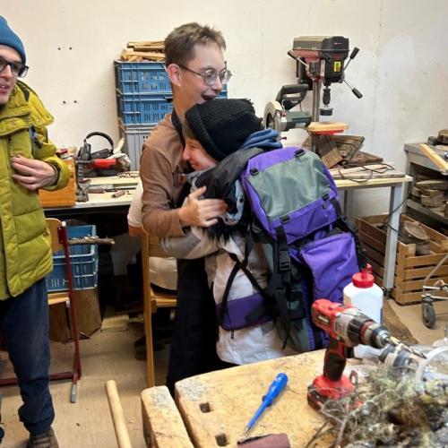 Überraschungsbesuch David