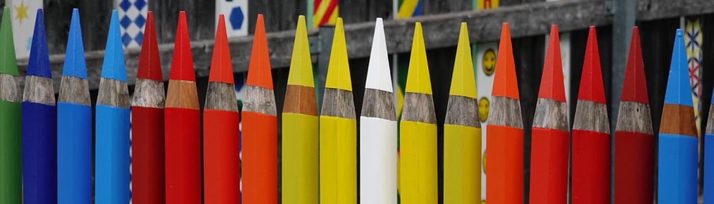 Buntstift Zaun